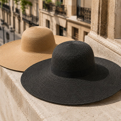 Straw Hat – GoldenGaze Wide-Brim Elegance