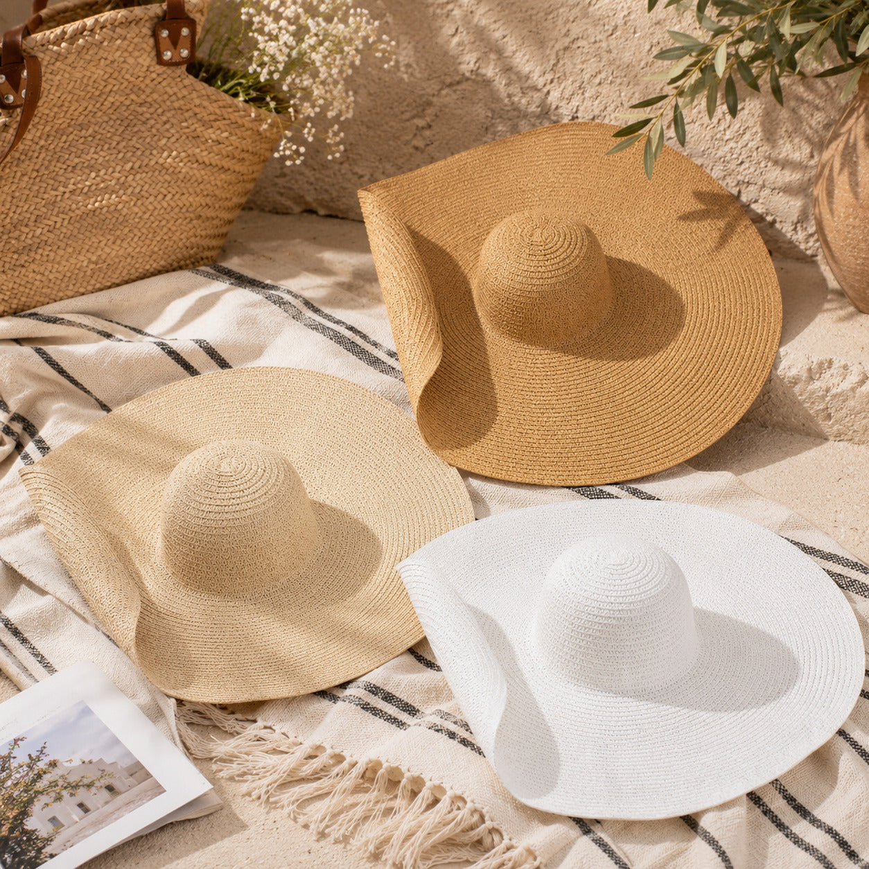 Wide Brim Straw Hat For Ultimate Sun Protection