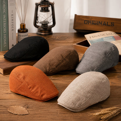 Flat Cap – Men’s Classic Linen Style