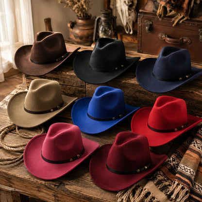 Cowboy Hat – Minimalist Leather Band Design