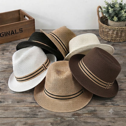 Trilby Straw Hat – Contrasting Band