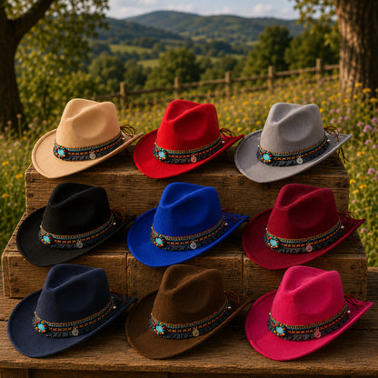Cowboy Hat – Wool with Decorative Band