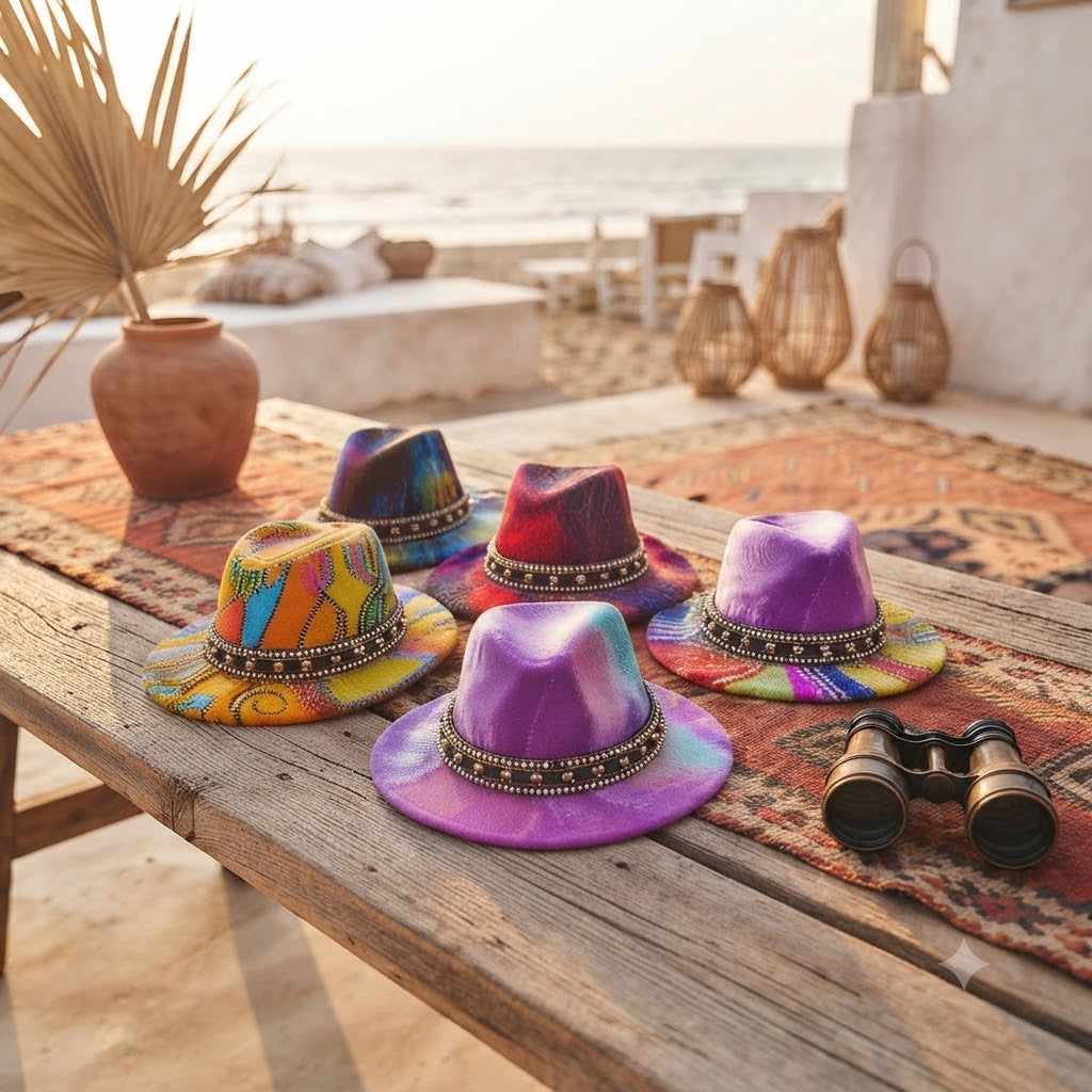 Fedora Hat – Modern Psychedelic Pearl Design