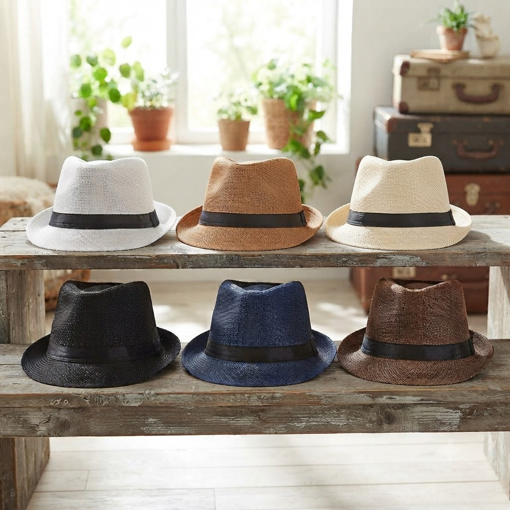 Panama Hat – Classic Woven Design with Black Band