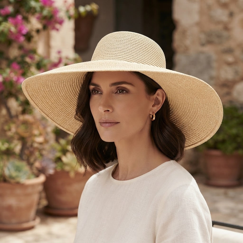 Wide Brim Straw Hat For Ultimate Sun Protection
