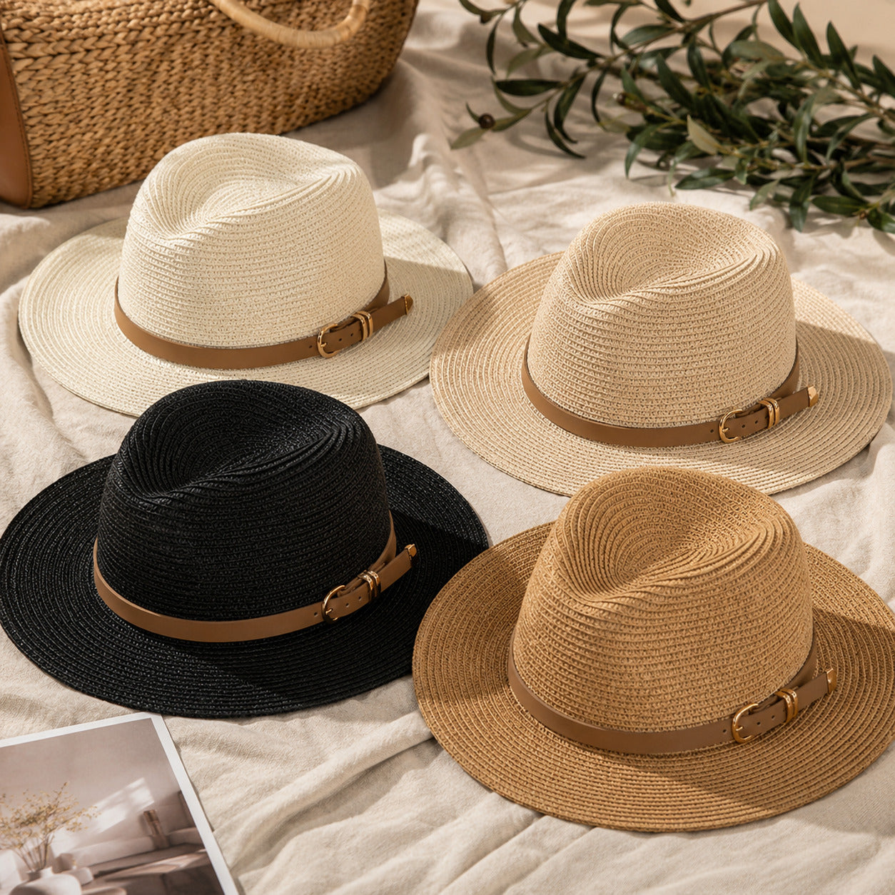 Panama Hat – Lightweight Summer Style with Leather Buckle Detail