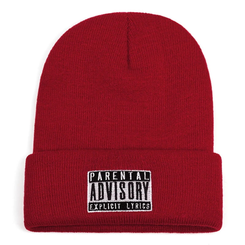 Beanie – Advisory Embroidery Knit Casual