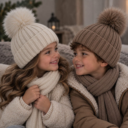 Beanie – Baby Pompom Knit