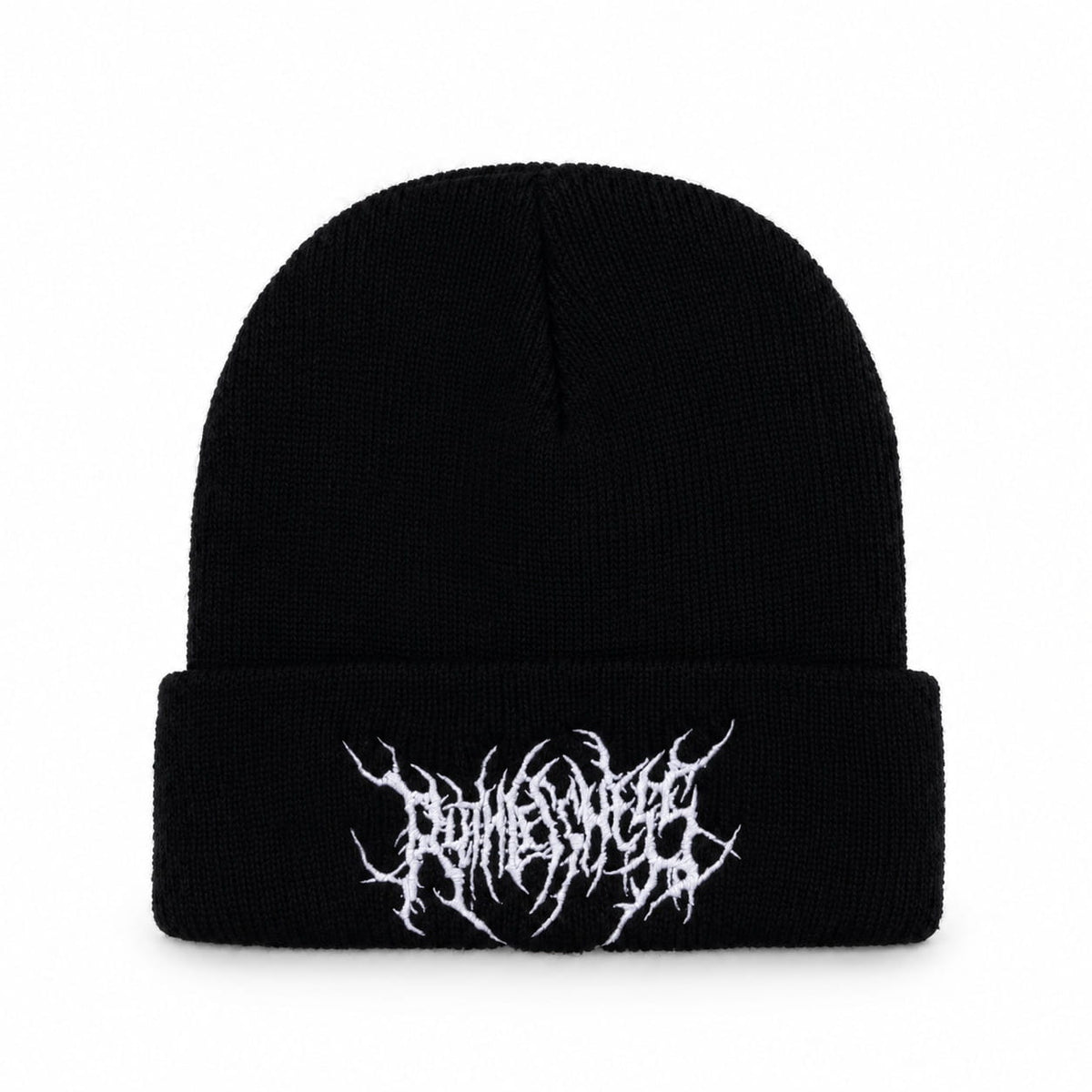 Beanie – Embroidered Graphic Ribbed Cuff Style