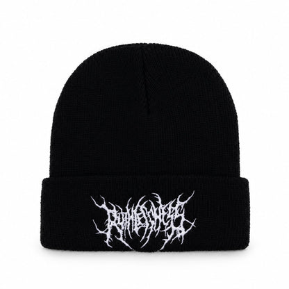 Beanie – Embroidered Graphic Ribbed Cuff Style
