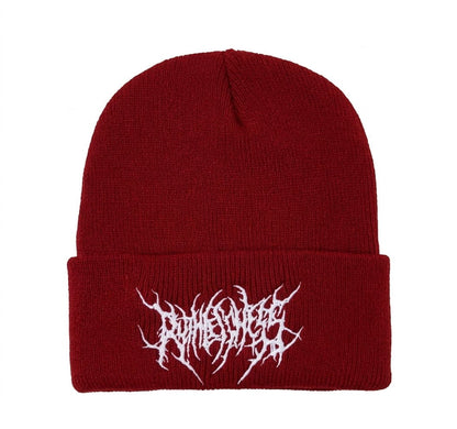 Beanie – Embroidered Graphic Ribbed Cuff Style