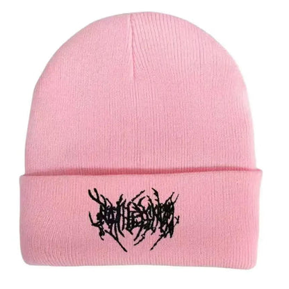 Beanie – Embroidered Graphic Ribbed Cuff Style