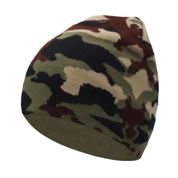 Beanie – Unisex Bold Camouflage Knit