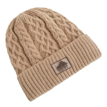Beanie – Unisex Cable Knit with Plush Fur Cuff