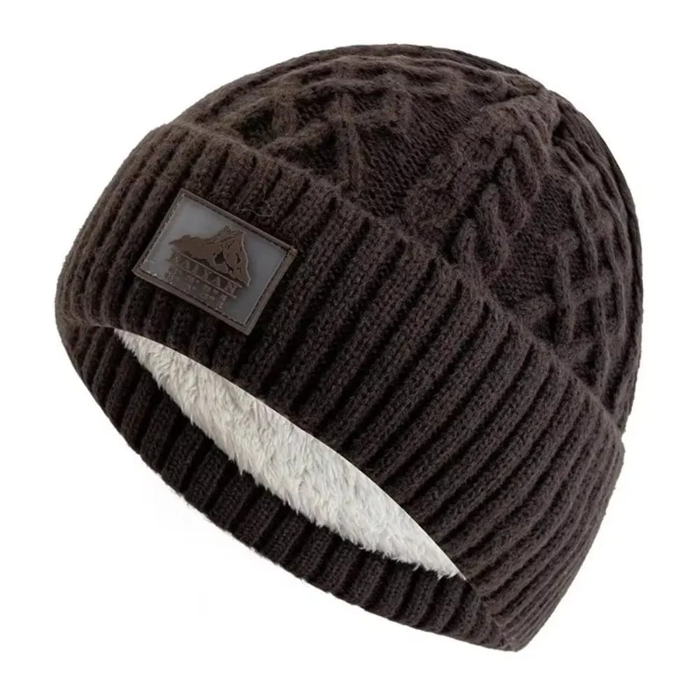 Beanie – Unisex Cable Knit with Plush Fur Cuff