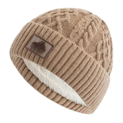 Beanie – Unisex Cable Knit with Plush Fur Cuff