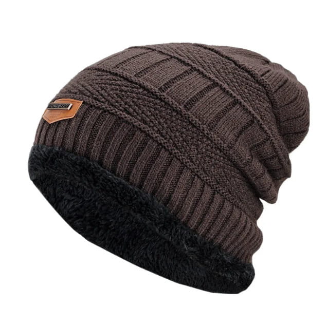 Beanie – Unisex Warm Fleece-Lined Cable