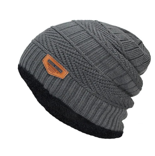 Beanie – Unisex Warm Fleece-Lined Cable