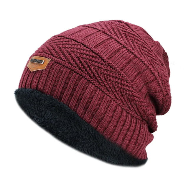 Beanie – Unisex Warm Fleece-Lined Cable