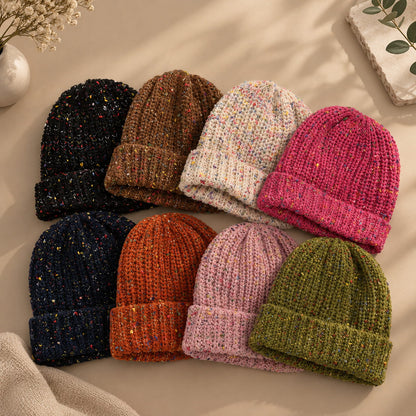 Beanie – Women's Chunky Speckled Knit