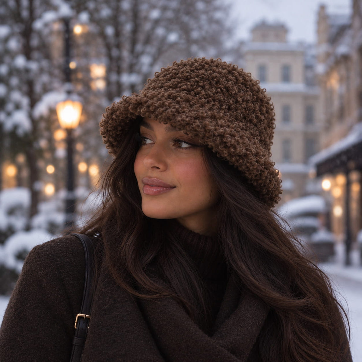 Beanie – Women's Curly Lamb Fur