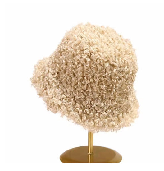 Beanie – Women's Curly Lamb Fur
