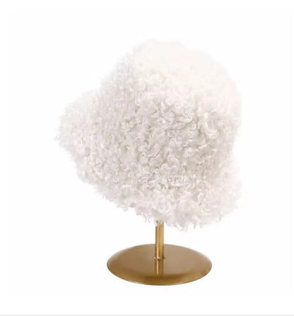 Beanie – Women's Curly Lamb Fur