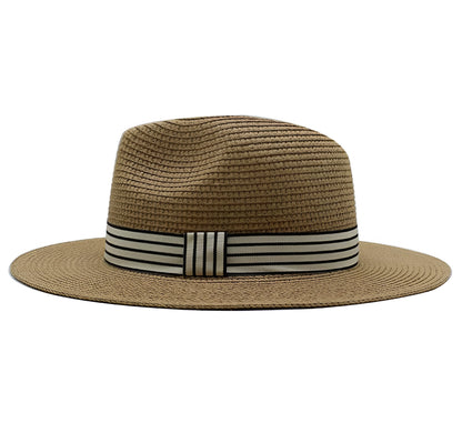 Panama Hat – Striped Band & Clean Structured Finish