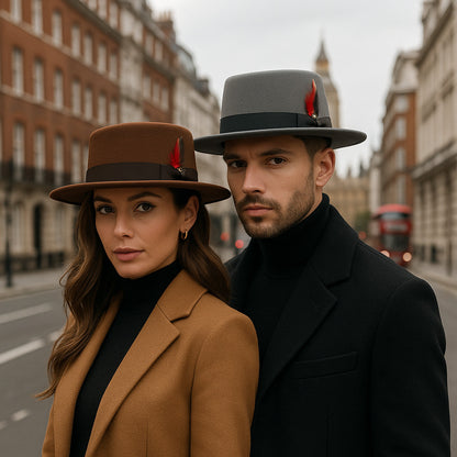Pork Pie Fedora Hat – FeatherTouch Classic Elegance