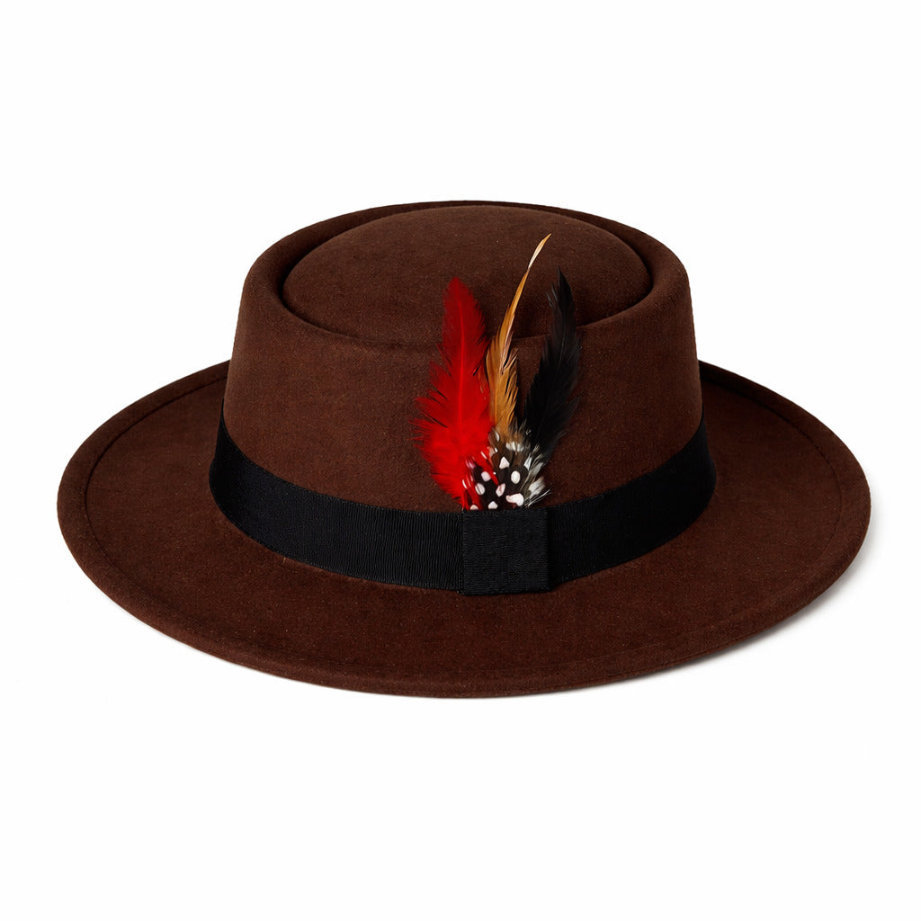 Pork Pie Fedora Hat – FeatherTouch Classic Elegance