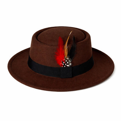 Pork Pie Fedora Hat – FeatherTouch Classic Elegance