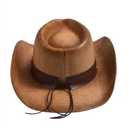 Cowboy Hat – Embroidered Straw Western Style