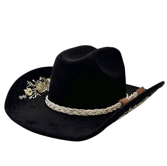 Cowboy Hat – Floral Embroidered Y2K Western Style