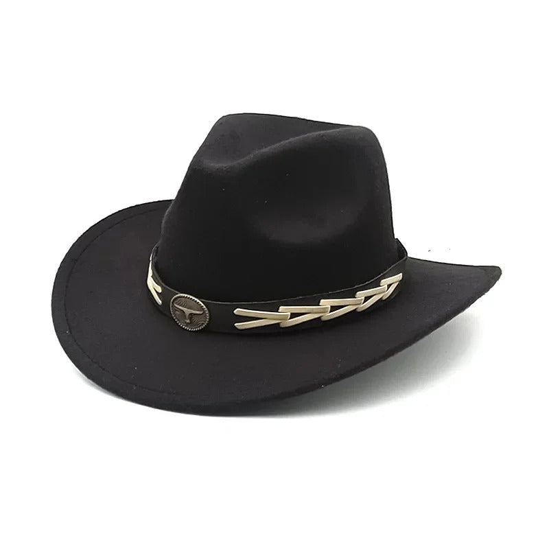 Cowboy Hat – Gold Accent Western Style