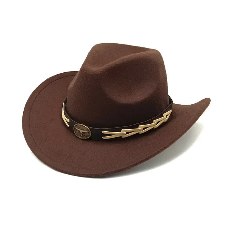 Cowboy Hat – Gold Accent Western Style