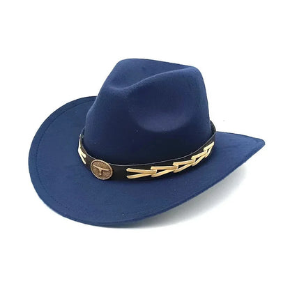 Cowboy Hat – Gold Accent Western Style