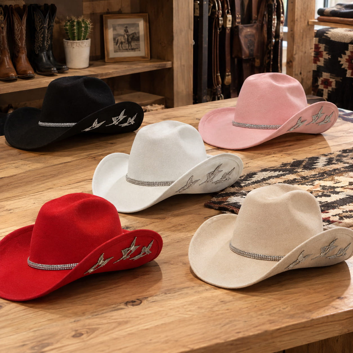 Cowboy Hat – Rhinestone Star, Glam Western Style