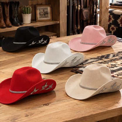 Cowboy Hat – Rhinestone Star, Glam Western Style