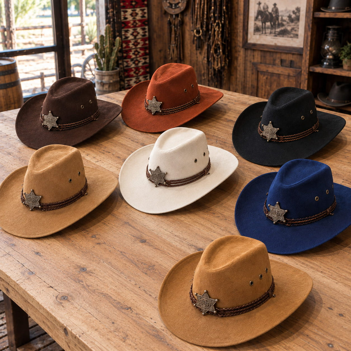 Cowboy Hat – Sheriff Badge Western Style
