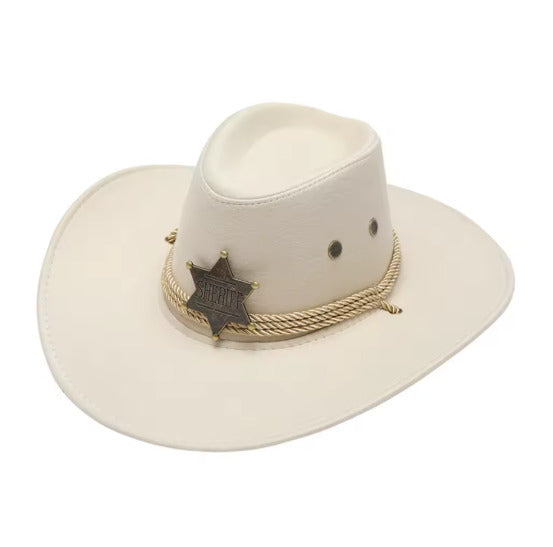 Cowboy Hat – Sheriff Badge Western Style