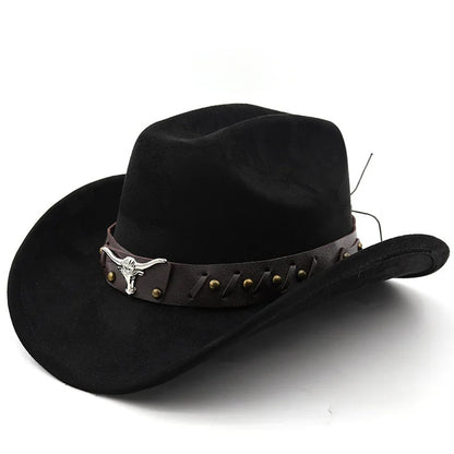 Cowboy Hat – Suede-Look Longhorn