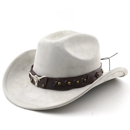 Cowboy Hat – Suede-Look Longhorn