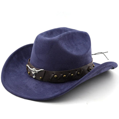 Cowboy Hat – Suede-Look Longhorn