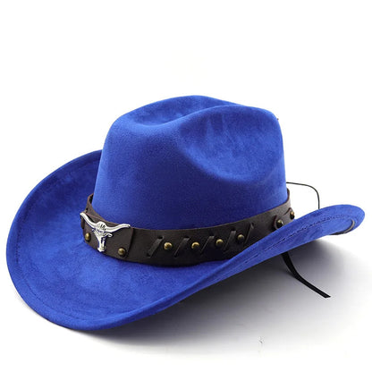 Cowboy Hat – Suede-Look Longhorn