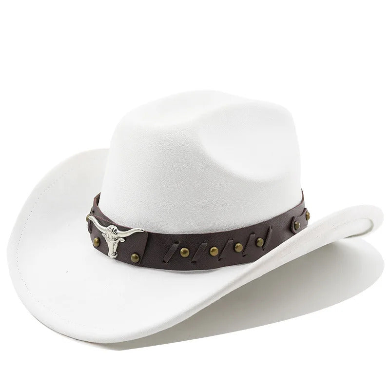 Cowboy Hat – Suede-Look Longhorn