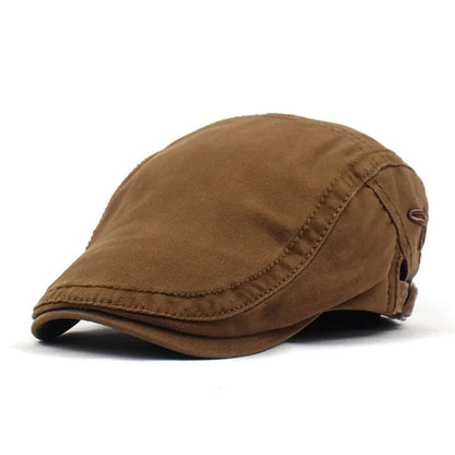 Flat Cap – Cotton Embroidered Statement Style
