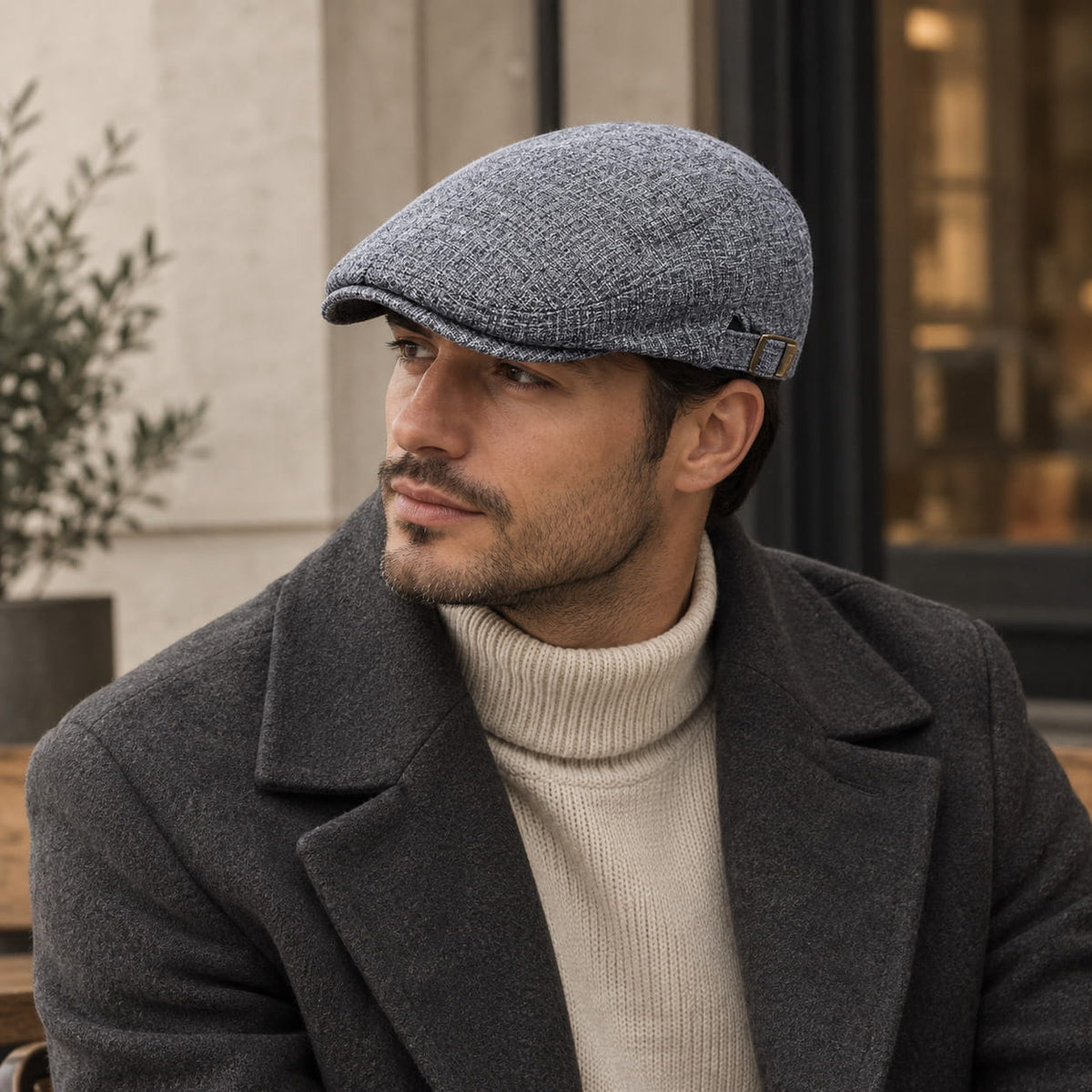 Flat Cap – Cotton Linen Textured Statement Style