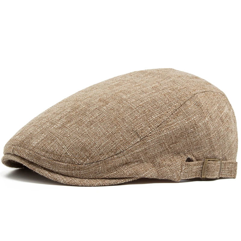 Flat Cap – Cotton Linen Textured Statement Style
