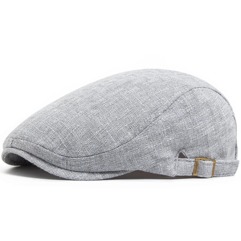 Flat Cap – Cotton Linen Textured Statement Style