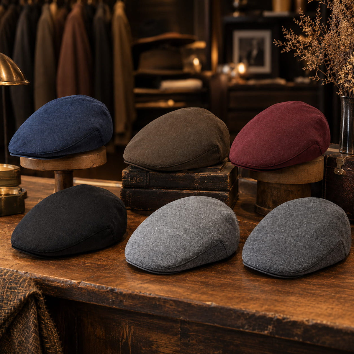 Flat Cap – Cotton Weave, Minimalist Ivy Style